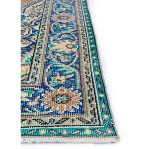 Vintage Beige Brown Hand Knotted Wool <b>Rug</b> for Home Use-for Living Hallway Entryway Teen's Bedroom Medallion Rectangle Puzzle - Product Image 4