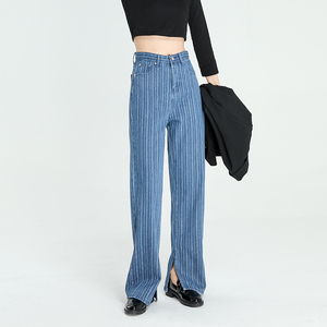 Pantalones Cargo de pierna ancha 2024, ropa de calle, pantalones vaqueros holgados para mujer, primavera Otoño, moda para mujer, rectos holgados - Product Image 4