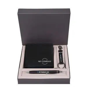 Cool Innovatieve Nieuwe Gift Set Pen Promotie Relatiegeschenk Sets Met Pen Sleutelhanger En Portemonnee Voor Zakelijke Man