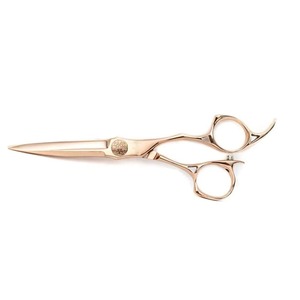 Ciseaux de barbier en acier inoxydable plaqué or de conception haut de gamme, outil professionnel de coupe de cheveux pour salon de luxe, précision Hermann - Product Image 5
