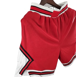 Short en maille respirant de basket-ball vintage en dentelle, décontracté et uni, imprimé avec logo personnalisé de haute qualité - Product Image 1