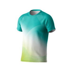 Men's Casual Summer O-Neck T-<b>Shirt</b> High Quality <b>Waffle</b> Sublimated Light Color Breathable Quick Dry Plus Size Reasonable Price - Product Image 2
