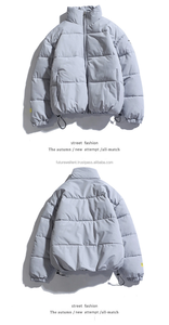 Services OEM personnalisé coupe-vent col montant hiver épais chaud polyester hommes vestes bouffantes couleur personnalisée de haute qualité - Product Image 3