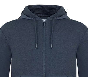 400 GSM Heavy Cotton Oversized Boxy Fit 2 Way Full Zip up Hoodies Blanks para personalizar - Product Image 4
