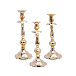 ชุดเชิงเทียนทํามือโลหะ 3 ชิ้นสําหรับตกแต่งกิจกรรมที่บ้าน ขนาดและรูปร่างที่กําหนดเองสําหรับซัพพลายเออร์อินเดีย - Product Image 5