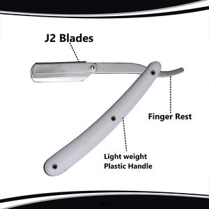 Afeitadora manual para hombre, maquinilla de afeitar de 6,5 "para hombre con bolsa de cuero, maquinilla de afeitar de borde recto de alta calidad - Product Image 3