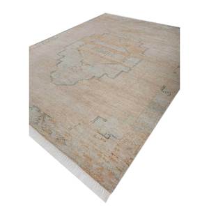 Tapis en laine noué à la main Thyme Gold, design médaillon classique AKWL-1716, motif rectangulaire pour couloir, salon et chambre à coucher - Product Image 2