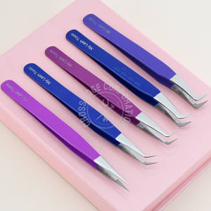 Best Seller Russian Volume Lash Tweezers 45 Degree Volume Fans Eyelash Extension Fine X Boot 90 Boot Stainless Steel - Product Image 1