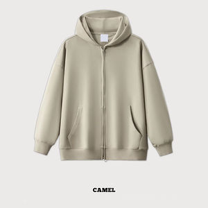 เสื้อฮู้ดสวมหัวแบบมีกระเป๋ามีซิปหลายช่องของผู้ชายเสื้อกีฬาลำลองออกแบบโลโก้ได้ตามต้องการ - Product Image 3