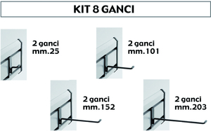 Sistema Garage Kit 8 Ganci - Product Image 1