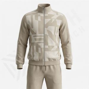 Conjunto Deportivo de Alta Calidad con Logotipo Personalizado, 100% Poliéster, Manga Larga, Cremallera, Ropa Deportiva de Equipo, Traje de Entrenamiento para Correr, Chándal para Hombre - Product Image 1