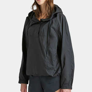 เสื้อแจ็คเก็ตกันลมคุณภาพสูงสำหรับผู้หญิง รุ่นใหม่ทันสมัย แบบกลับด้านได้ สไตล์ลำลอง ทรงบลูซอน ผ้าบาง ความยาวแบบเสื้อคลุม มีตัวเลือกไซส์พลัส - Product Image 4