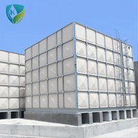 Réservoir d'eau modulaire boulonné en PRV SMC, capacité maximale 2000m³, pour l'infrastructure municipale