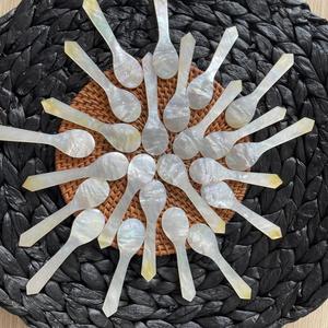 Meilleure vente en gros de nacre cuillère de haute qualité coquille caviar cuillère coquille cuillère pour dégustation caviar fabricant du Vietnam - Product Image 2