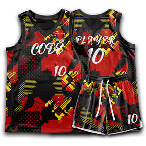 Short en jersey réversible à col en V pour hommes personnalisable OEM ensemble d'uniformes de basket-ball en maille de polyester à séchage rapide XS-XXL vêtements de basket-ball - Product Image 6