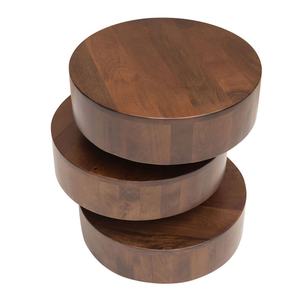 Juego de Mesitas Auxiliares Esquineras Extraíbles Mini de Madera Maciza de Diseño Moderno y Ecológico para Dormitorios, Apartamentos Pequeños, Salas de Estar y Hoteles - Product Image 2