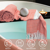 Beige couleur Peshtemal serviette cadeau turc coton serviette hôtel Sauna Spa bain lavage serviettes de plage 100% coton
