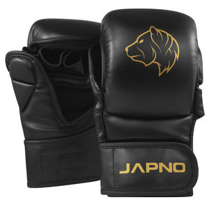Gants de boxe personnalisés Gants d'entraînement de kick-boxe Gants de boxe de sport d'entraînement à bas prix en cuir de haute qualité noir-rouge - Product Image 1