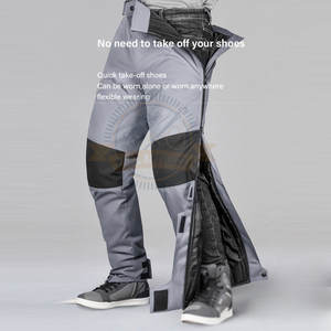 Logo personnalisé OEM Pantalon de moto en cuir, coupe-vent et respirant pour hommes, manteau de course d'hiver pour motocyclistes, automobile - Product Image 2