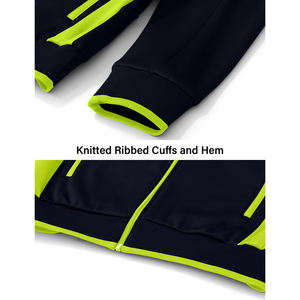 Ensemble de survêtement de sport décontracté pour homme avec logo personnalisé, tissu en polaire, design respirant, tailles plus grandes disponibles - Product Image 4