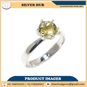 แหวนเงินแฮนด์เมดสีเงินแท้925อัญมณีอเมทิสต์สีเขียวที่ไม่ซ้ำใครคลาสสิก ODM ขายส่งสำหรับงานแต่งงานของขวัญวันวาเลนไทน์ - Product Image 4