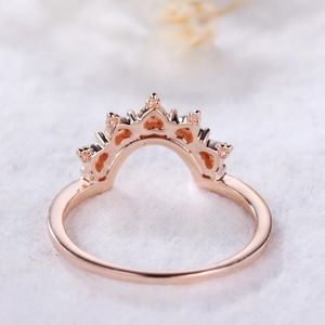 เครื่องประดับที่ดีที่เป็นของแข็ง14K 18K แหวนทองแท้นอนงาม Arizona เทอร์ควอยซ์หรูหราออกแบบใหม่แหวนเครื่องประดับที่ดีกับ moontsone - Product Image 4