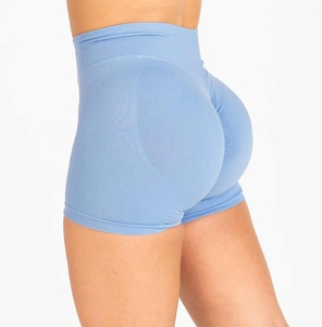 Shorts Deportivos para Mujer, Anti-rozaduras, Cintura Alta, Retráctiles, para Correr, Gimnasio, Fitness - Product Image 5