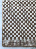 Tapis AISHA FABS de style moderne indien Dhurry, tissé à la main en laine et coton, à rayures texturées, antidérapant, pour intérieurs élégants, haut de gamme