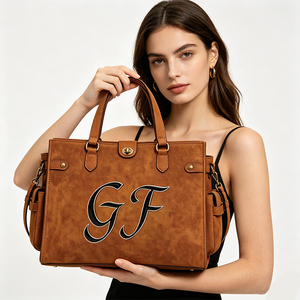 New Women's Large Capacity Vintage Style Genuine Leather Handbag with Multi Pocket Organizer Design Women's Shoulder Bag - Product Image 1