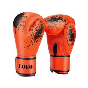 Gants de boxe professionnels en cuir PU personnalisés avec logo sur mesure pour l'entraînement – Vente en gros - Product Image 1