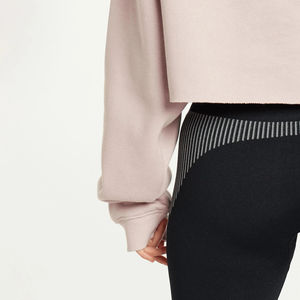 Sudadera con Capucha Corta de Invierno para Mujer, Nueva Moda, Talla Grande, 100% Algodón, Transpirable, Estilo Único - Product Image 3