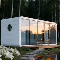 Kit de maison préfabriquée modulaire de conception adaptée, maisons préfabriquées de luxe portables, bungalows pour le glamping et les vacances