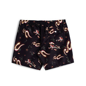 Short de bain en nylon grande taille de haute qualité pour hommes Short de plage d'été imperméable Taille élastique Double couche Maille solide Short chaud - Product Image 4