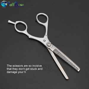 Ciseaux de coiffure de salon professionnel bord de rasoir de beauté en acier inoxydable avec lame émoussée pour outil de cheveux amincissants - Product Image 3