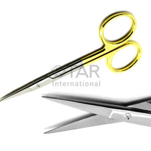 Iris Gum Ciseaux Droit TC 11.5cm Iris Tissu Gomme Ciseaux En Acier Inoxydable Chirurgie Dentaire Médic Instruments Chirurgie - Product Image 6