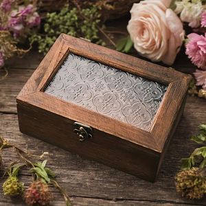 Mosquée islamique en croissant caisse en bois Rectangle Sadaquah boîte avec comptoir pour Ramadan et Eid Mubarak tirelire cadeau - Product Image 2