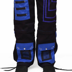 กางเกงผู้หญิงสไตล์โกธิคใหม่ BOLD Fashion Baggy Cyber Tech THEME สีดำและสีน้ำเงิน 2026 - Product Image 3