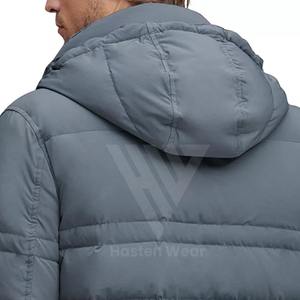 Veste matelassée vintage de haute qualité pour homme, taille plus, manteau d'hiver à capuche, respirant, coupe-vent, service OEM professionnel - Product Image 6