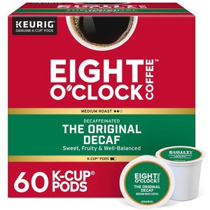 Café Eight O'Clock, Descafeinado Original, Cápsulas Individuales Keurig K-Cup, Tueste Medio, 60 Unidades - Product Image 4