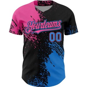 Jersey Baseball Hitam Putih untuk Pria, Kancing Depan, Seragam Tim, Bernapas, Ringan, Pakaian Olahraga Turnamen - Product Image 2