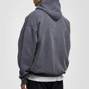Haute Qualité Français Terry Streetwear 500 Gsm À Capuche Surdimensionné Lourd À Capuche Logo Vierge Personnalisé Coton Pull À Capuche - Product Image 3