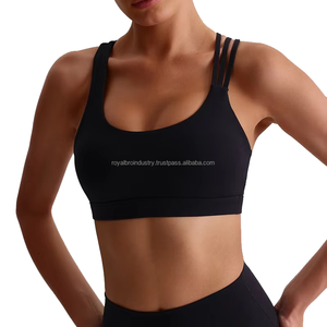 New Women's <b>Plus</b> <b>Size</b> Yoga Bra High Support Breathable Quick Dry Nylon Spandex Custom Logo Gym Fitness <b>Top</b> - Product Image 1