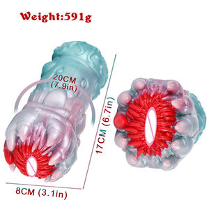 Großhandel GEEBA Fantasy Plants Aircraft Cup Liquid-Silikon Alien-Penis-Masturbatoren realistische Vagina-Touch-Spielzeuge für Männer - Product Image 6