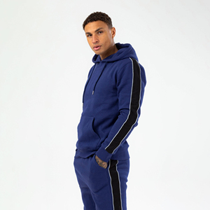 Combinaison de sport d'automne pour homme, pull à capuche et pantalon de survêtement en polaire pour l'entraînement physique, le jogging et la course à pied, vêtements de sport - Product Image 6