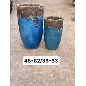 Thiết kế hiện đại Lớn tráng men gốm hoa/nhà máy gốm nhà làm vườn nhãn hiệu riêng OEM/ODM cho trong nhà/ngoài trời sử dụng - Product Image 5