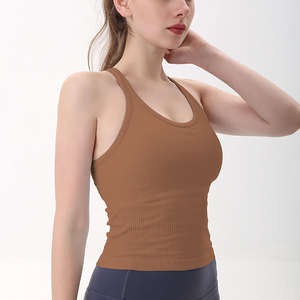 Camisetas sin mangas para mujer, alto rendimiento, secado rápido, gimnasio, entrenamiento, malla trasera, deportes, Yoga, chaleco, Fitness, transpirable, personalizado, de alta calidad, OEM - Product Image 1