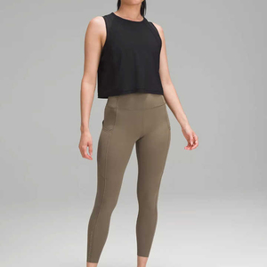 Leggings de sport pour femmes à taille haute - en polaire extensible, séchage rapide et respirant, tailles personnalisables, leggings de sport de haute qualité - Product Image 3