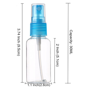Botellas de spray de plástico PET de alta calidad, rango de 30ml-500ml, ecológicas para cosméticos y envases de loción en ámbar blanco azul claro - Product Image 2