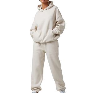 ชุดวอร์มผ้าฝ้าย100% สำหรับผู้หญิงชุดวิ่งสีตามสั่งชุด2026 - Product Image 4