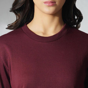 Logo personnalisé imprimé meilleur prix femmes sweat à manches longues col en O Premium femmes sweat - Product Image 6